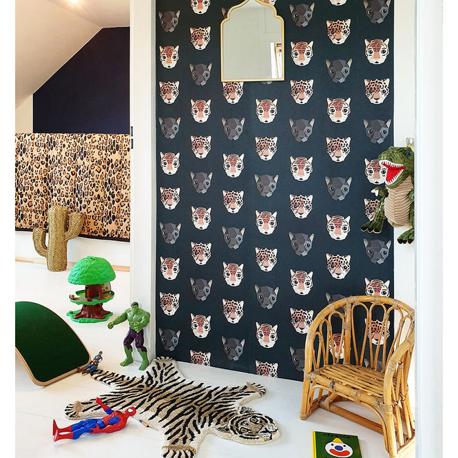 studio ditte / Panthera wallpaper / Dark【2パネル1セット】