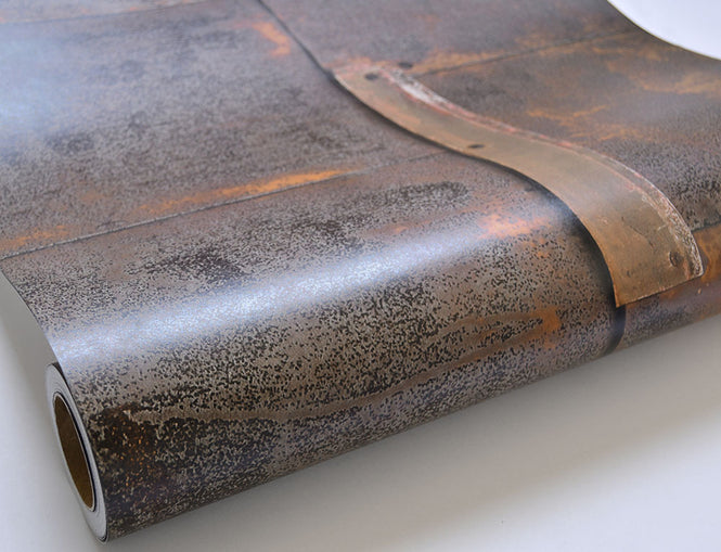 NLXL LAB 3 / RUSTED METAL WALLPAPER BY PIET HEIN EEK METAL BROWN PHE-19