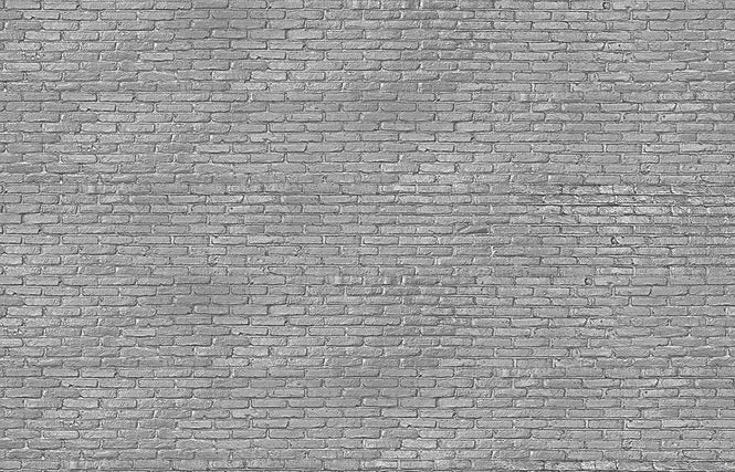 MATERIALS WALLPAPER by Piet Hein Eek SILVER GREY BRICK WALLPAPER / PHM-34