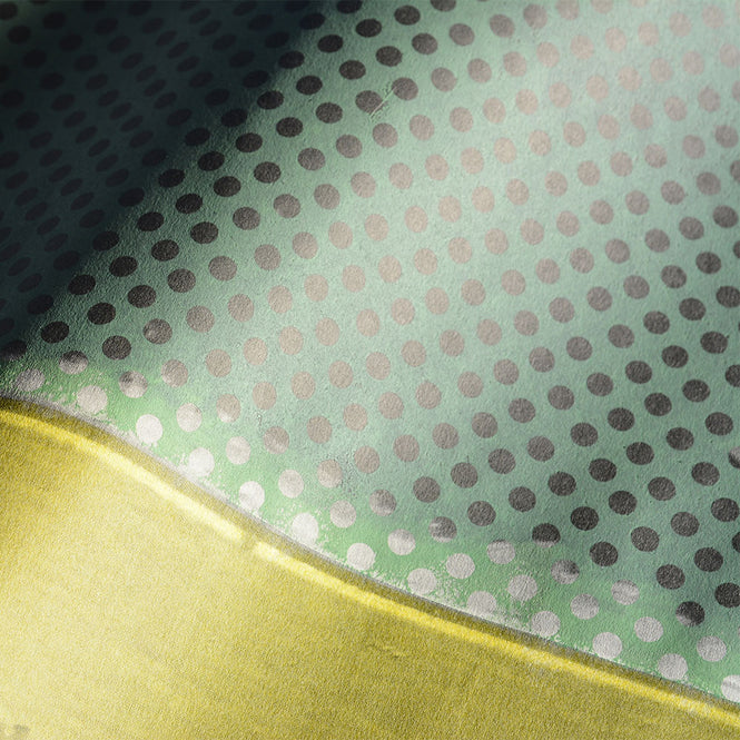 Deborah Bowness / Polka Dot Panel Green & yellow