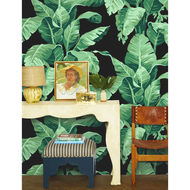 はがせる シール壁紙 wallshoppe / Pacifico Palm-Onyx #2