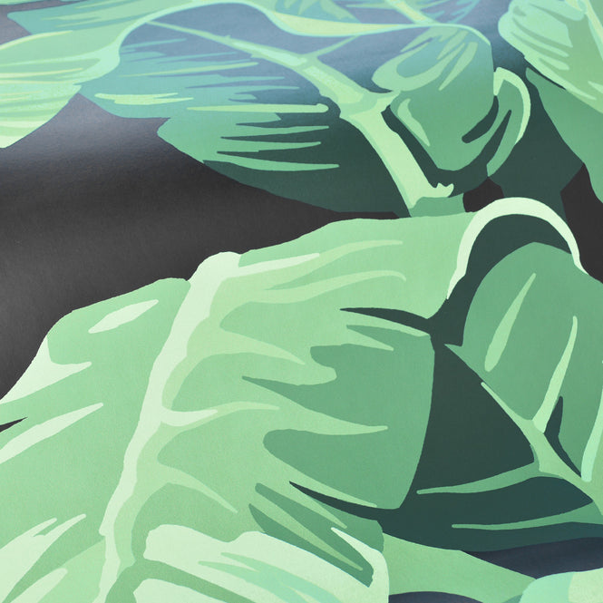 はがせる シール壁紙 wallshoppe / Pacifico Palm-Onyx #1