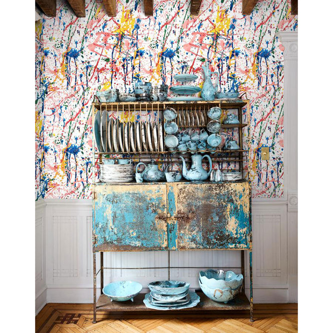 はがせる シール壁紙 wallshoppe / Pratt Paint-Rainbow