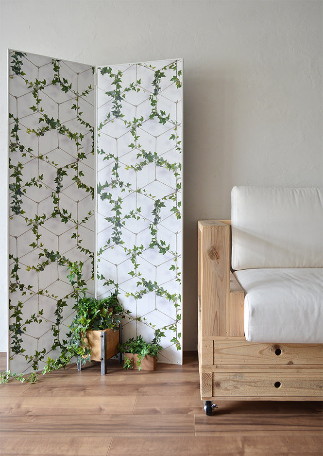 壁紙デコ専用木製パーテーション(150cm×2連)どこでも壁!