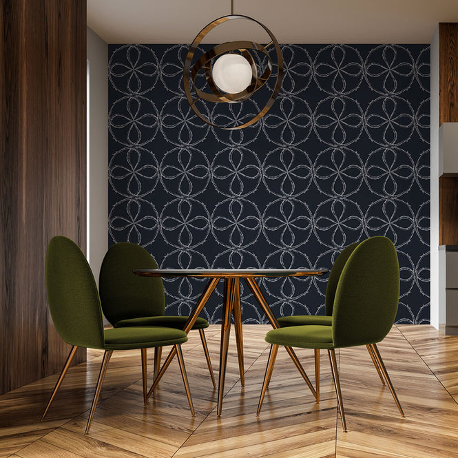 Studio DeSimoneWayland / VOLUME2 / QUATREFOIL BLUEBERRY VO2-QUA-BL【MATTE COATED】【4ロールセット】