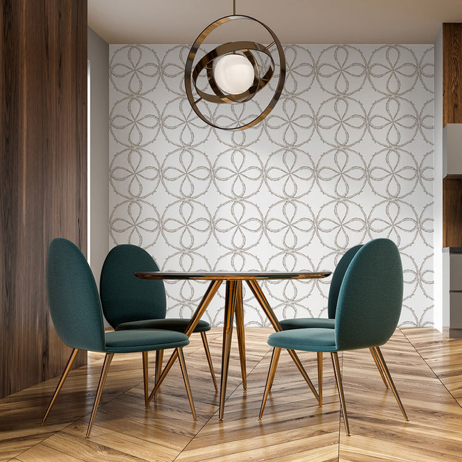 Studio DeSimoneWayland / VOLUME2 / QUATREFOIL WHITE VO2-QUA-WH【MATTE COATED】【4ロールセット】