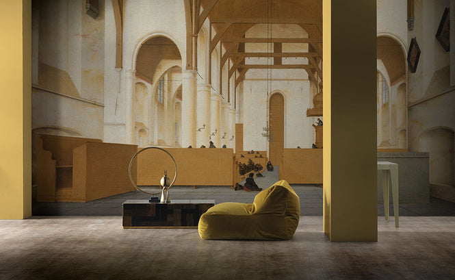 NLXL RIJKSMUSEUM WALLPAPER PRESENTED BY PIET HEIN EEK SAINT-ODULPHUS CHURCH RKS-02 (6パネル)