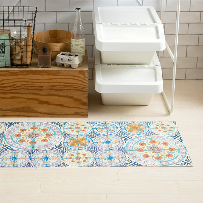 拭ける キッチンマット【Sheete me!】Louise Body / Mixed Folk(96cm×48cm)