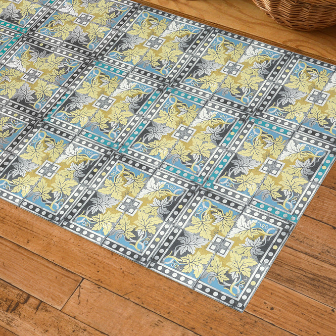 拭ける キッチンマット【Sheete me!】Louise Body / Grapevine(288cm×48cm)