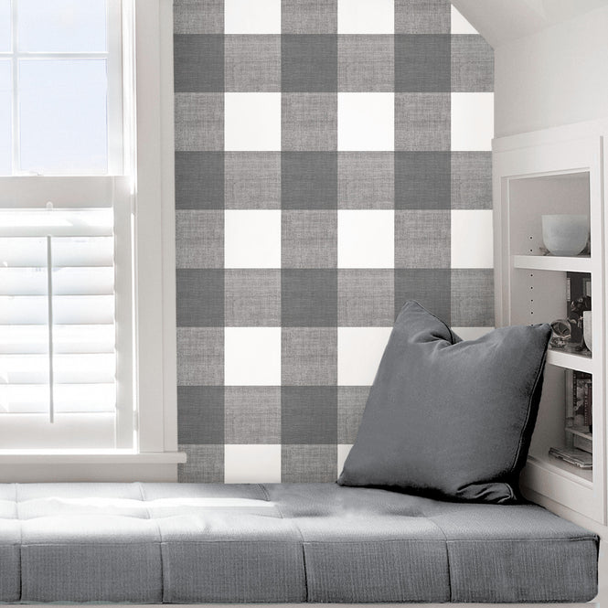 はがせる シール 壁紙 NU WALLPAPER / scott-ish plaid self adhesive wallpaper / SLW3415