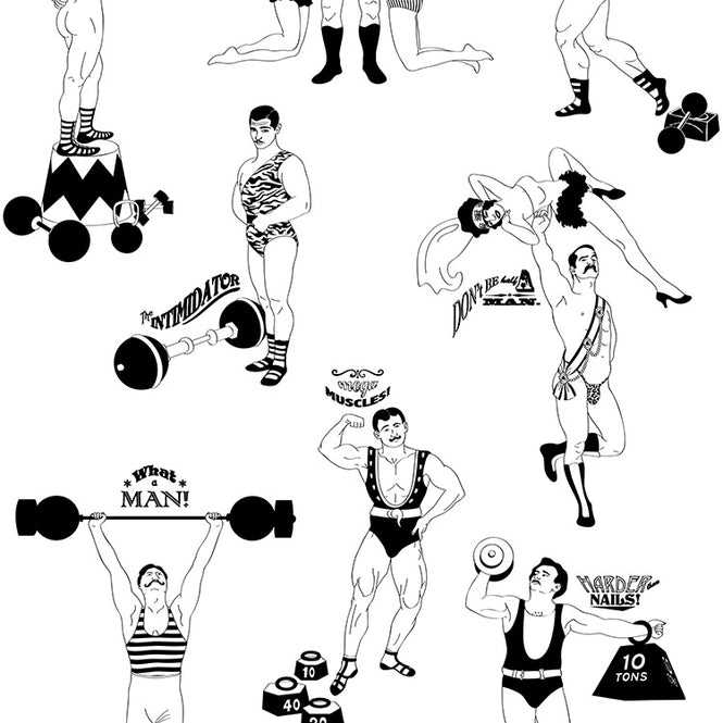 Dupenny Strongman / Black and White