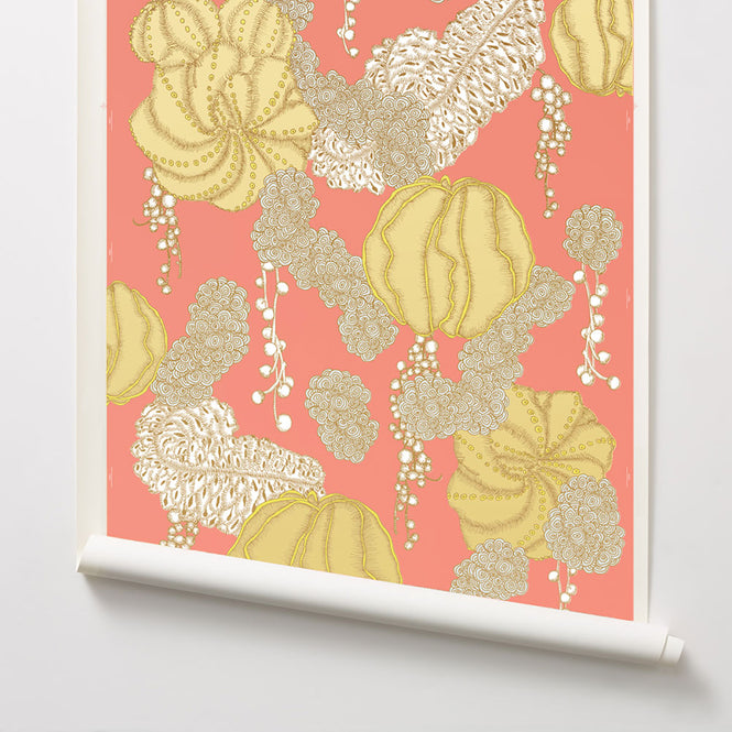 輸入壁紙 Makelike / Succulent Wallpaper Red