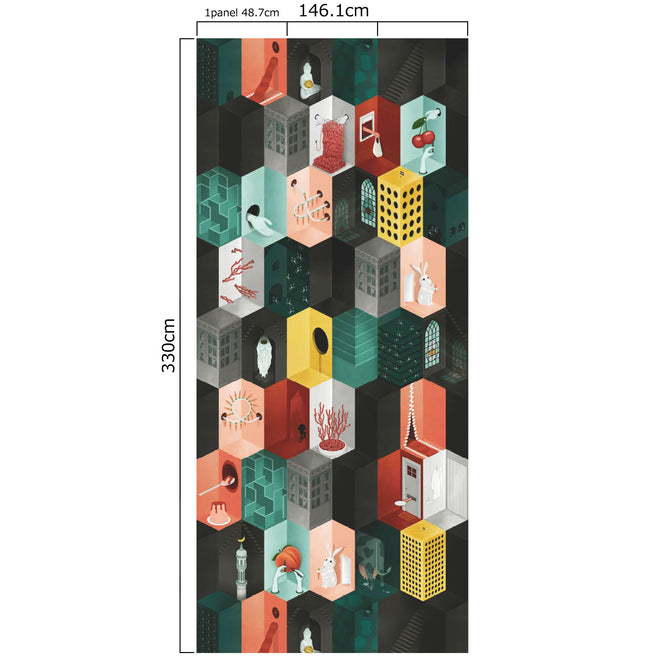 NLXL WHAT THE FOOD WALLPAPER BY SUZAN HIJINK / SUZ-03