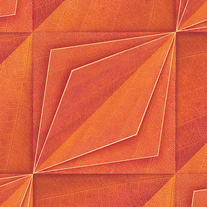 NLXL ORANGE BLOOM WALLPAPER BY SUZAN HIJINK / SUZ-05