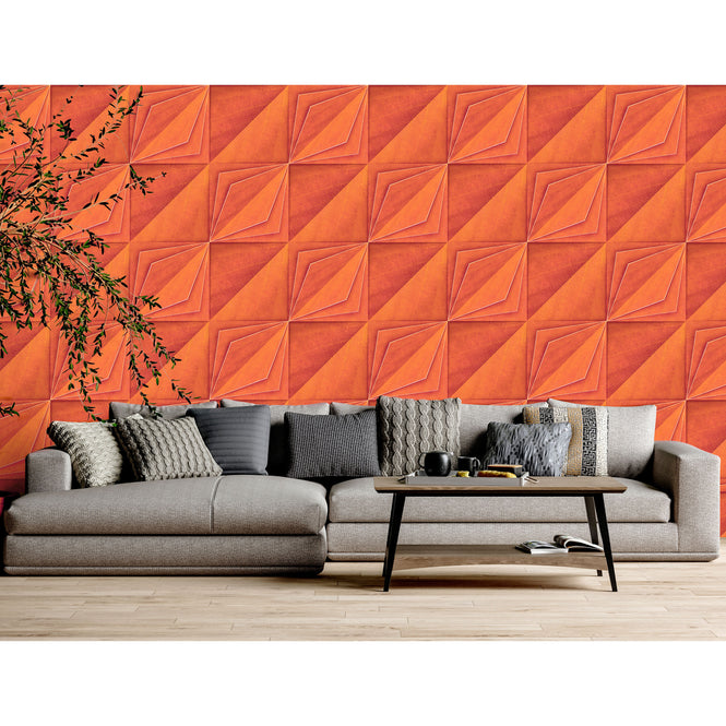 NLXL ORANGE BLOOM WALLPAPER BY SUZAN HIJINK / SUZ-05