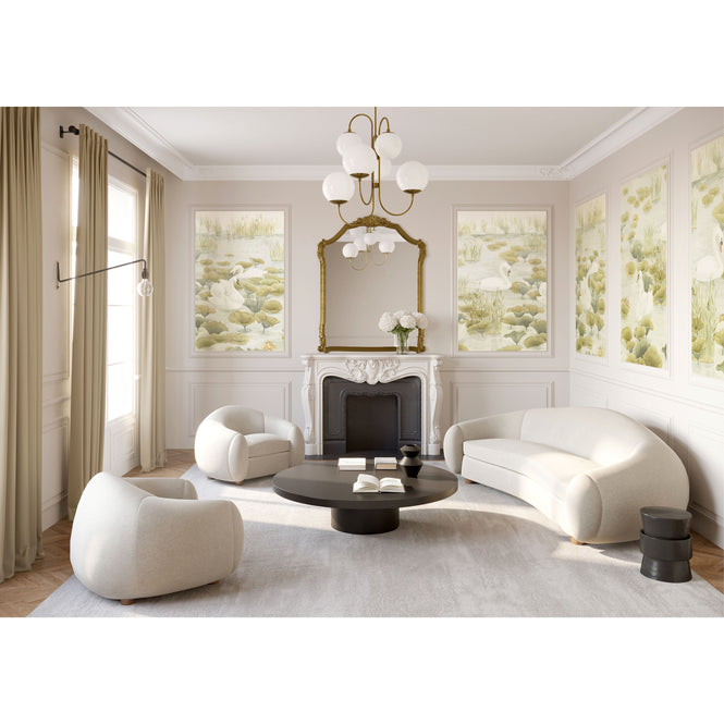 Sian Zeng / Swan Lake Mural Wallpaper / Green SwanGreen 【3パネル1セット】