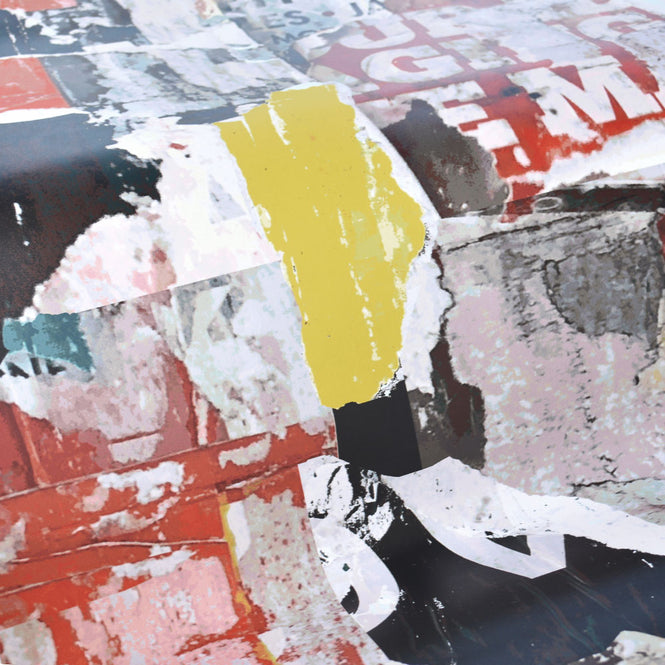 はがせる シール壁紙 wallshoppe / Sidewalk-Red