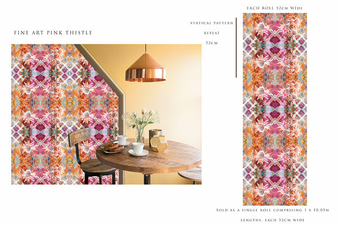 Mairi Helena / Fine Art Pink Thistle TH100/01w