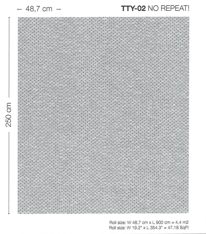 NLXL LAB / PARTICLES WALLPAPER BY TRULY TRULY / TTY-02 GREY