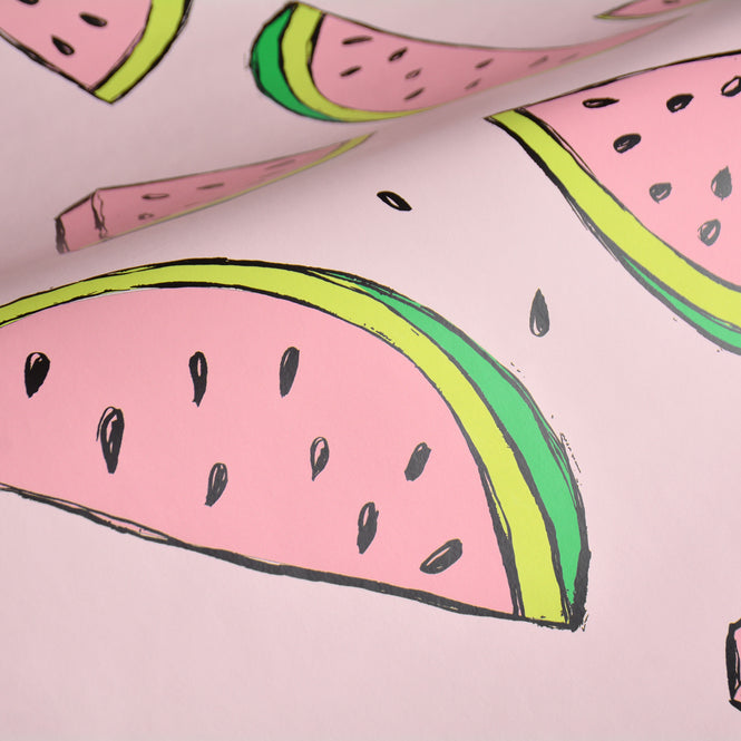 はがせる シール壁紙 wallshoppe / Tea Collection x wallshoppe / Watermelon Ballet Slipper