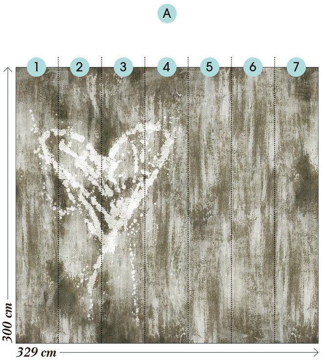 Wall&deco / Life 12 Wet heart / WDWE1201