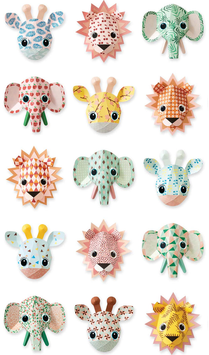 studio ditte / Wild Animals Wallpaper / sweet