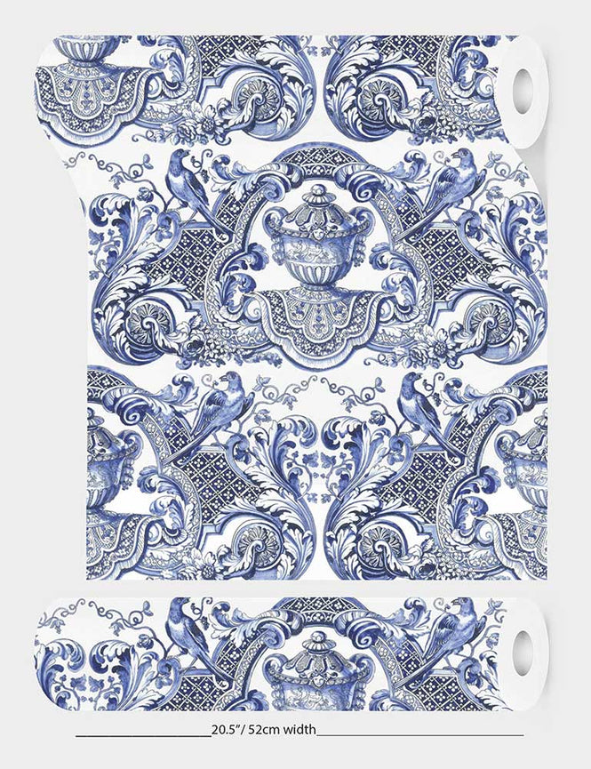 【1mサンプル】Royal Delft by Nicolette Mayer ロイヤル・デルフト / Royal Delft William & Mary