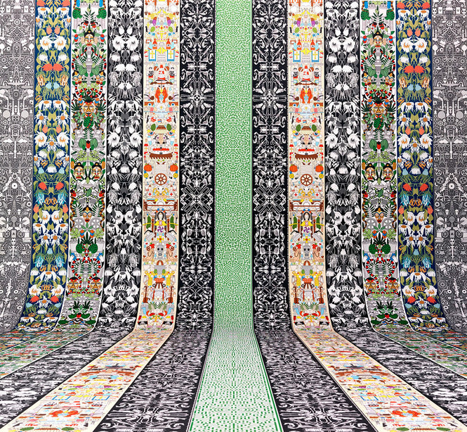 Archives Wallpaper by Studio Job / Withered Flowers/Black (JOB-06)