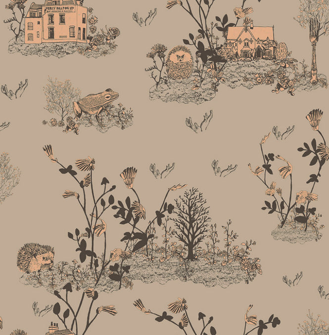 Sian Zeng / Woodlands Wallpaper / Brown Pink WOODLANDS05