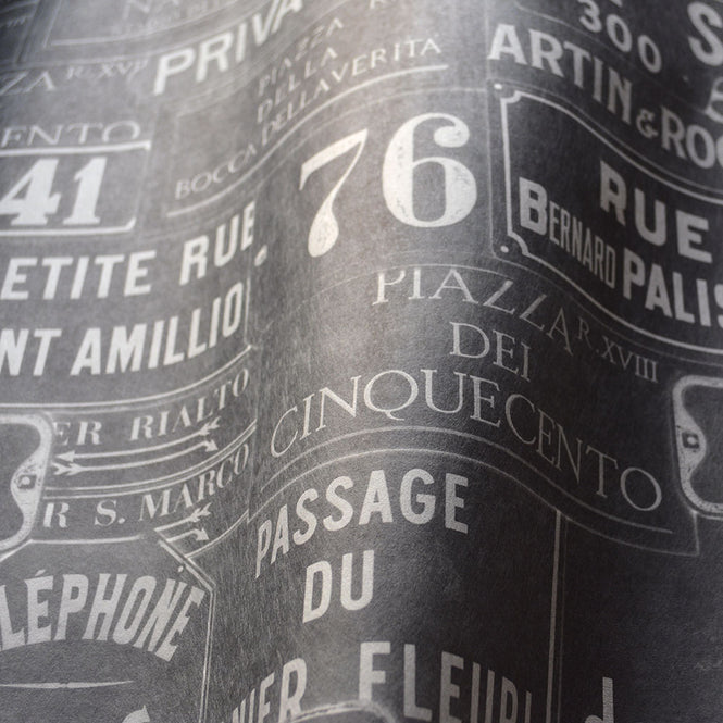 MINDTHEGAP /  VINTAGE SIGNS Anthracite WP20037