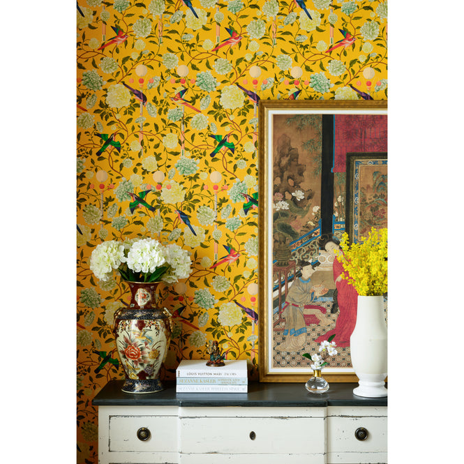 MINDTHEGAP / CHINESE GARDEN / THE GARDEN OF IMMORTALITY Mustard Yellow WP20590