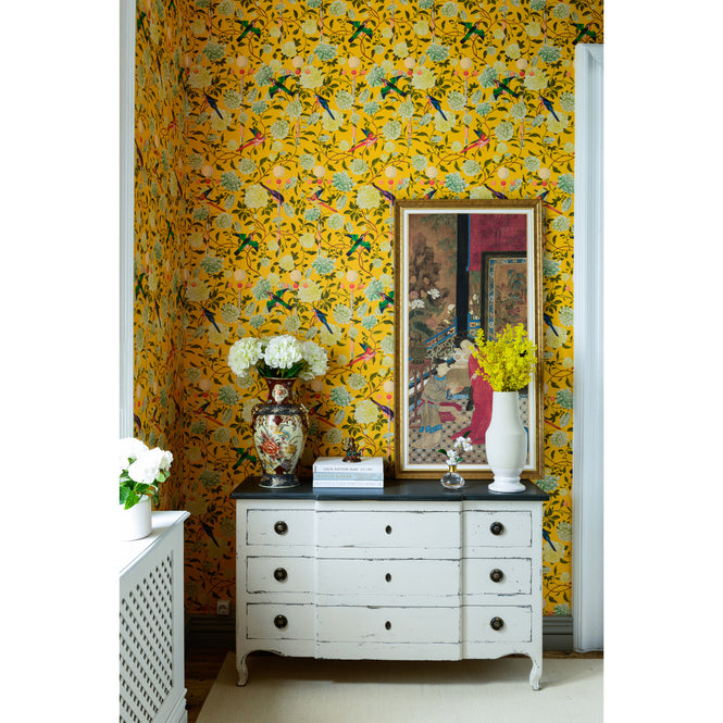 MINDTHEGAP / CHINESE GARDEN / THE GARDEN OF IMMORTALITY Mustard Yellow WP20590