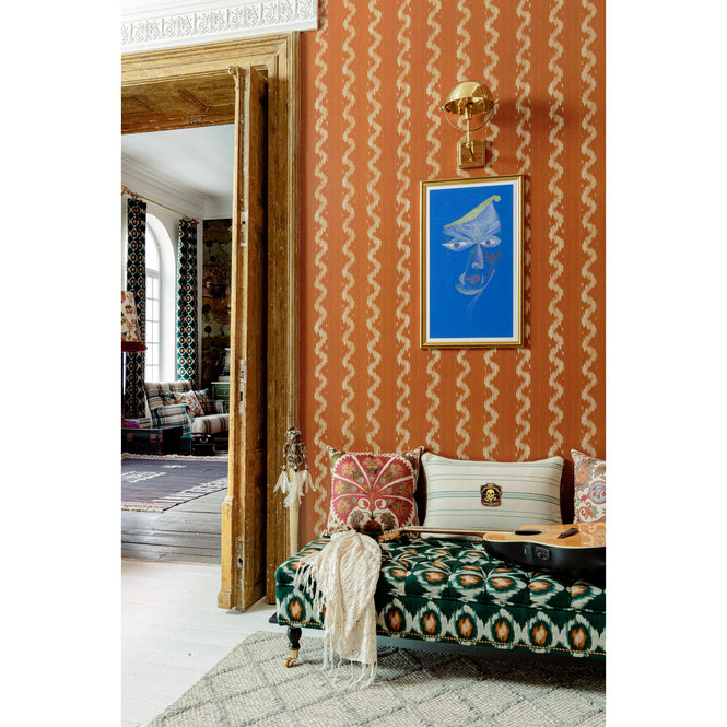 MINDTHEGAP / WOODSTOCK / VINTAGE IKAT Apricot WP30101