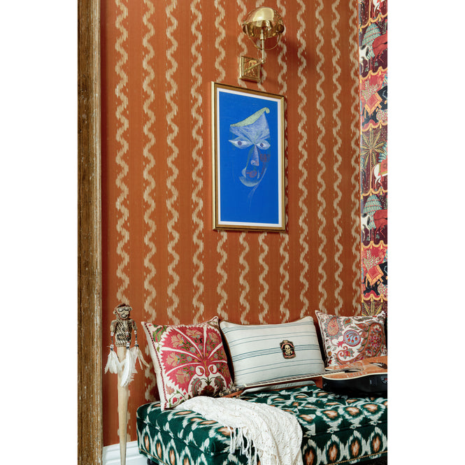 MINDTHEGAP / WOODSTOCK / VINTAGE IKAT Apricot WP30101