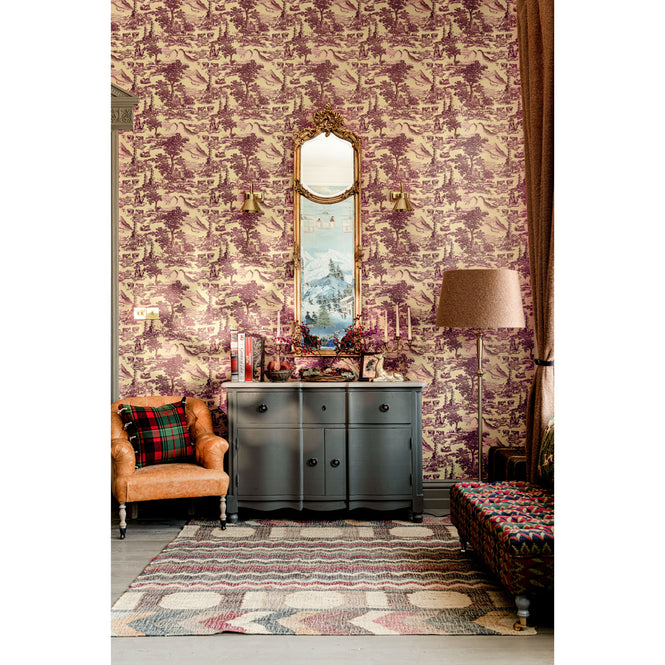 MINDTHEGAP / TYROL / TOILE DU TYROL Burgundy WP30147