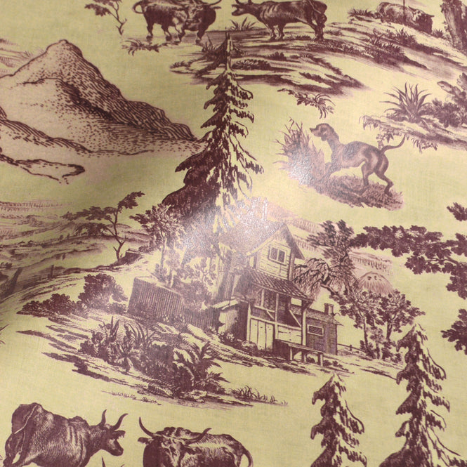 MINDTHEGAP / TYROL / TOILE DU TYROL Burgundy WP30147