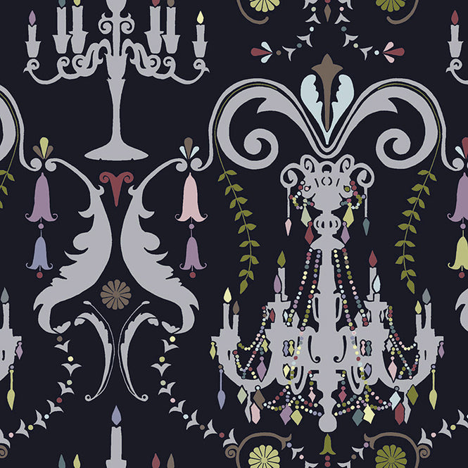 YSD LONDON / Manor House Damask WP-MHD-02 / Night