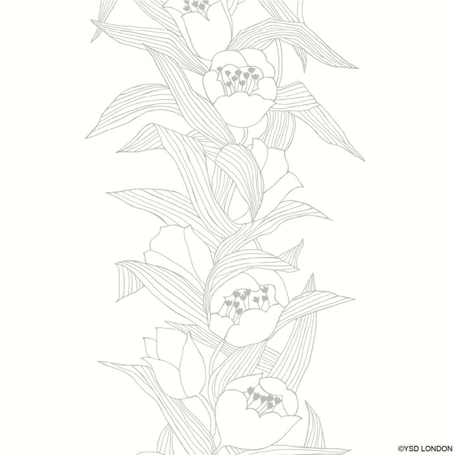 はがせる 壁紙 【Hattan Pattern】YSD LONDON / STELLA シフォン M HYSD-07(6枚セット)