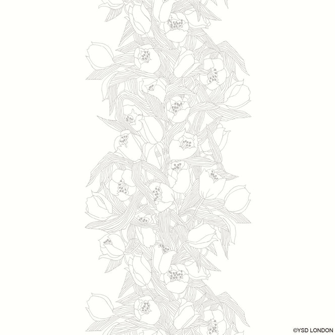 はがせる 壁紙 【Hattan Pattern】YSD LONDON / STELLA シフォン S HYSD-08(6枚セット)