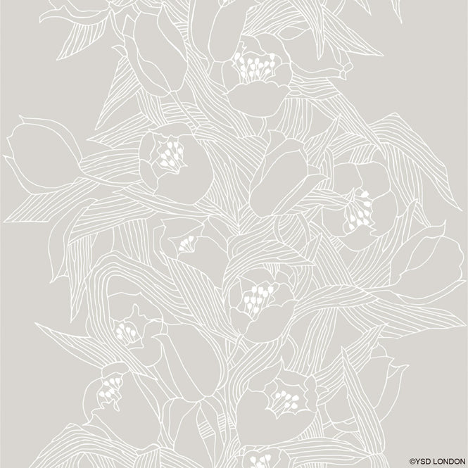 はがせる 壁紙 【Hattan Pattern】YSD LONDON / STELLA タフタ L HYSD-09(6枚セット)