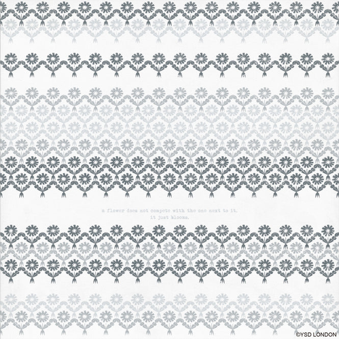 はがせる 壁紙 【Hattan Pattern】YSD LONDON / TEDDY'S DANDELION ブルー HYSD-12(6枚セット)